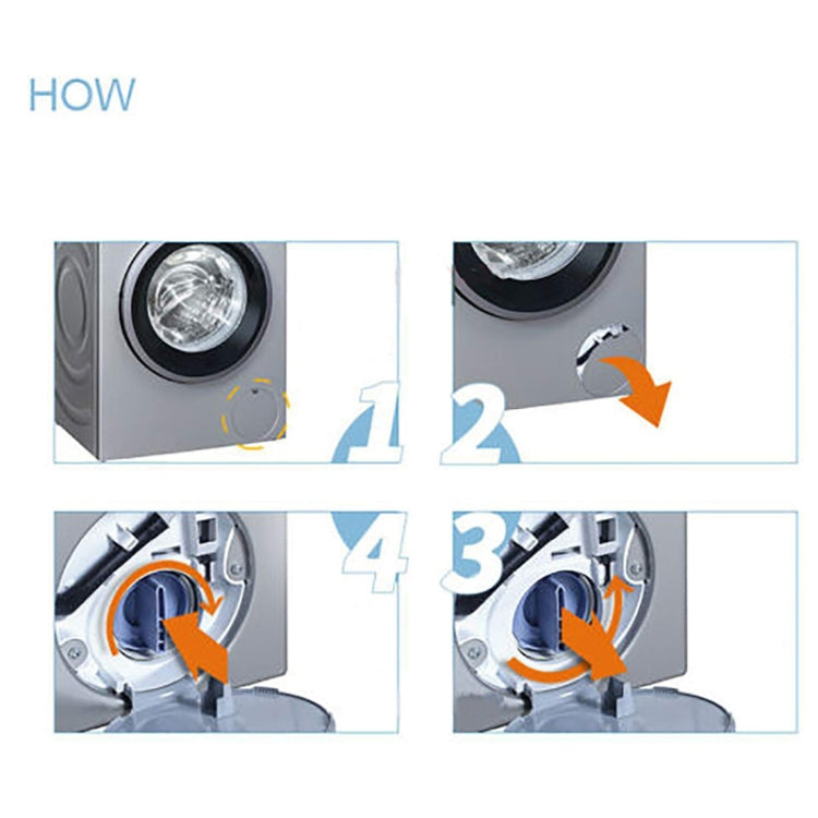 For Siemens Bosch WM1095/1065 WD7205 Washing Machine Drainage Pump Drain Outlet Seal Cover Plug(White) - free shipping - PMC TechLife - Order now!