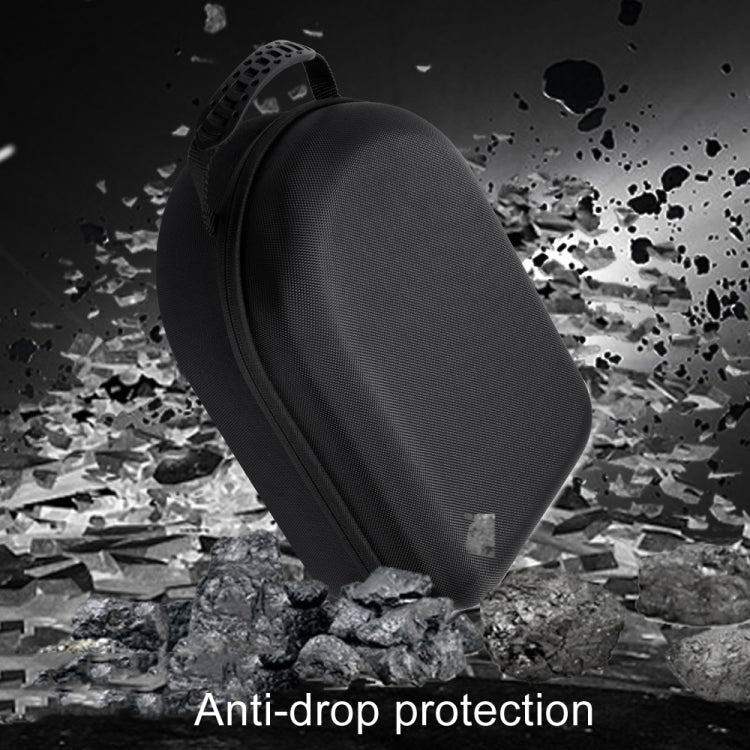 For Apple Vision Pro Storage Bag VR Headwear EVA Portable Hard Case(Cloth Pattern Black) - VR Accessories by PMC TechLife | Online Shopping South Africa | PMC TechLife | Buy Now Pay Later Mobicred