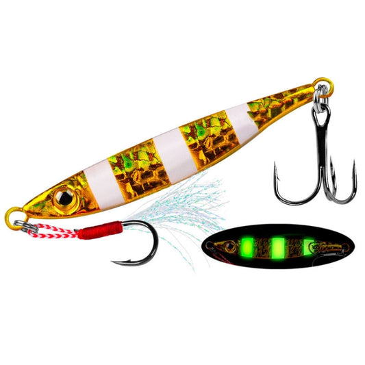 PROBEROS LF126 Long Casting Lead Fish Bait Freshwater Sea Fishing Fish Lures Sequins, Weight: 15g(Luminous Color A) - Fishing Lures by PROBEROS | Online Shopping South Africa | PMC Jewellery | Buy Now Pay Later Mobicred