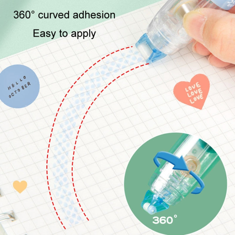 Push-Dry Quick Glue Stick Correction Tape Double Sided Adhesive For Handmade Handbook(Blue) - Tape & Solid glue by PMc TechLife | Online Shopping South Africa | PMc TechLife | Buy Now Pay Later Mobicred
