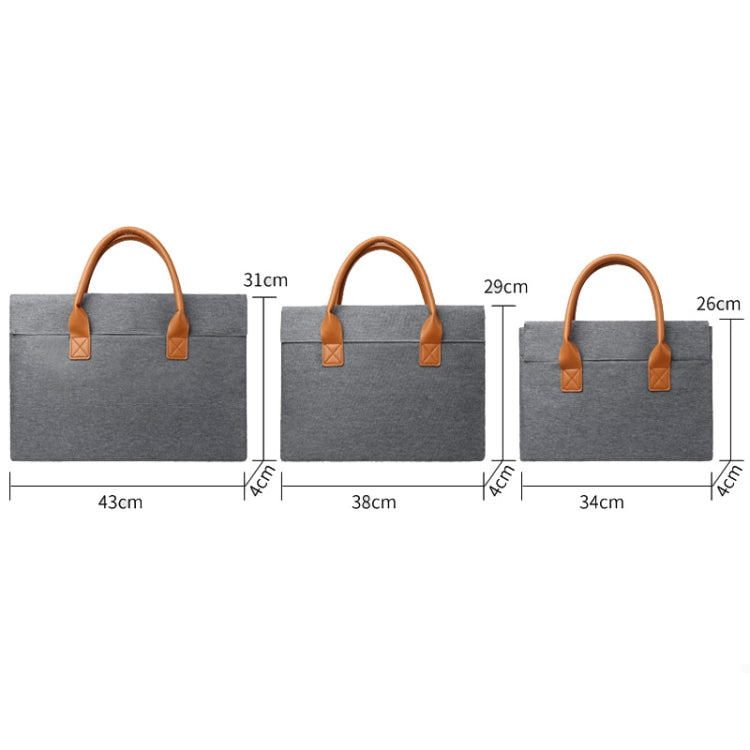 15.6 Inch Oxford Cloth Lightweight Portable Laptop Bag With PU Handle(Black) - 15.6 - 17 inch by PMC Jewellery | Online Shopping South Africa | PMC Jewellery | Buy Now Pay Later Mobicred