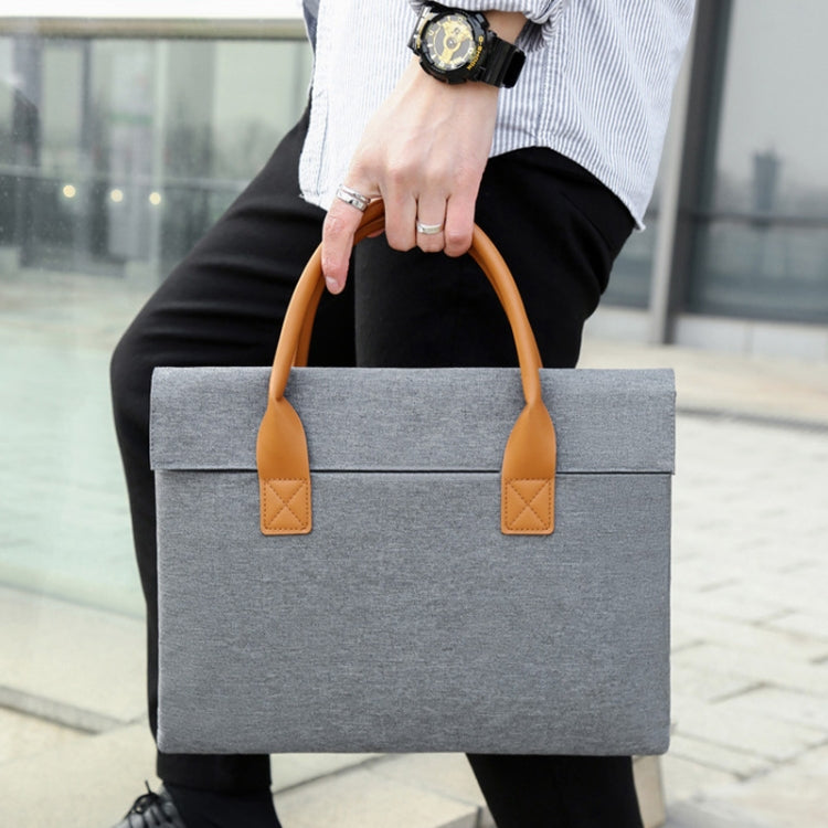 15.6 Inch Oxford Cloth Lightweight Portable Laptop Bag With PU Handle(Blue) - 15.6 - 17 inch by PMC Jewellery | Online Shopping South Africa | PMC Jewellery | Buy Now Pay Later Mobicred