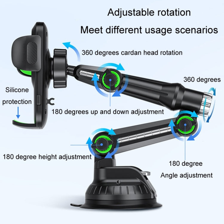 Car Windscreen Dashboard Suction Cup Phone Holder, Color: Regular Black - Car Holders by PMC TechLife | Online Shopping South Africa | PMC TechLife | Buy Now Pay Later Mobicred