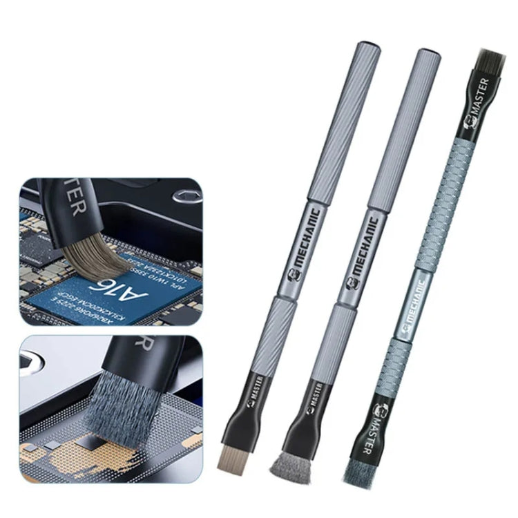 MECHANIC Cell Phone Motherboard Chip Degumming Brush PCB De-Tin Cleaning Cylinder Long Handle Brush, Style: Sideburns - Brushes by MECHANIC | Online Shopping South Africa | PMC TechLife | Buy Now Pay Later Mobicred