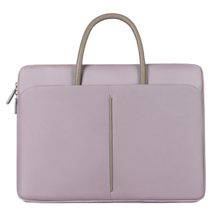 14 -14.6 Inch Oxford Cloth Laptop Bag Mens Womens Briefcase with PU Handle(Lotus Pink) - 14.1 inch by PMC Jewellery | Online Shopping South Africa | PMC Jewellery | Buy Now Pay Later Mobicred