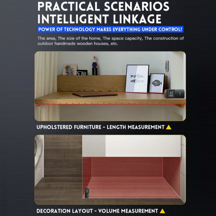 FNIRSI Laser Range Finder Infrared Measuring Ruler(Gray) - free shipping - PMC TechLife - Order now!