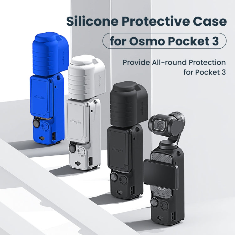 For DJI Osmo Pocket 3 AMagisn Silicone Protection Case Movement Camera Accessories, Style: 7 In 1 Black - Case & Bags by aMagisn | Online Shopping South Africa | PMC Jewellery | Buy Now Pay Later Mobicred