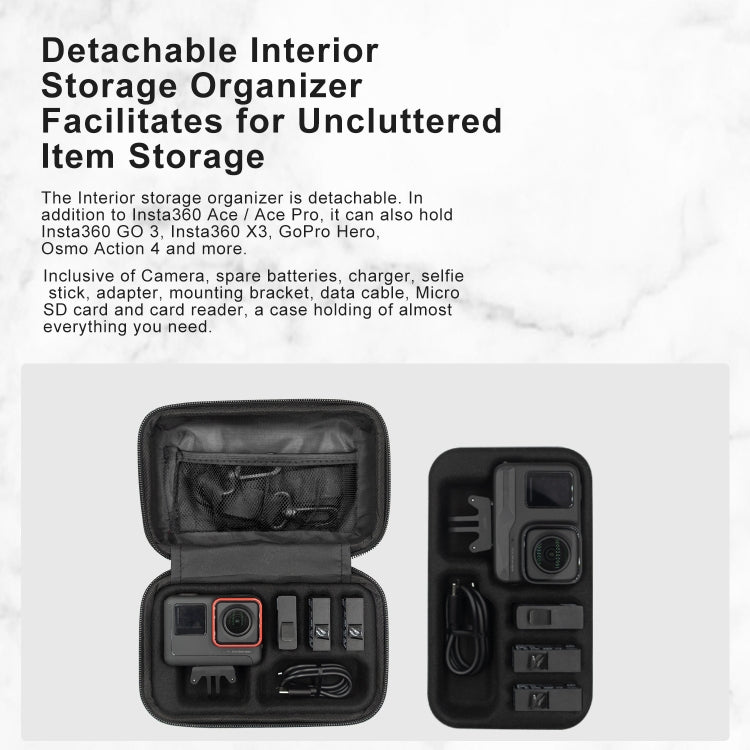 For Insta360 Ace / Ace Pro aMagisn Small Organizer Bag Sports Camera Protective Accessories(Yellow) - Case & Bags by aMagisn | Online Shopping South Africa | PMC TechLife | Buy Now Pay Later Mobicred