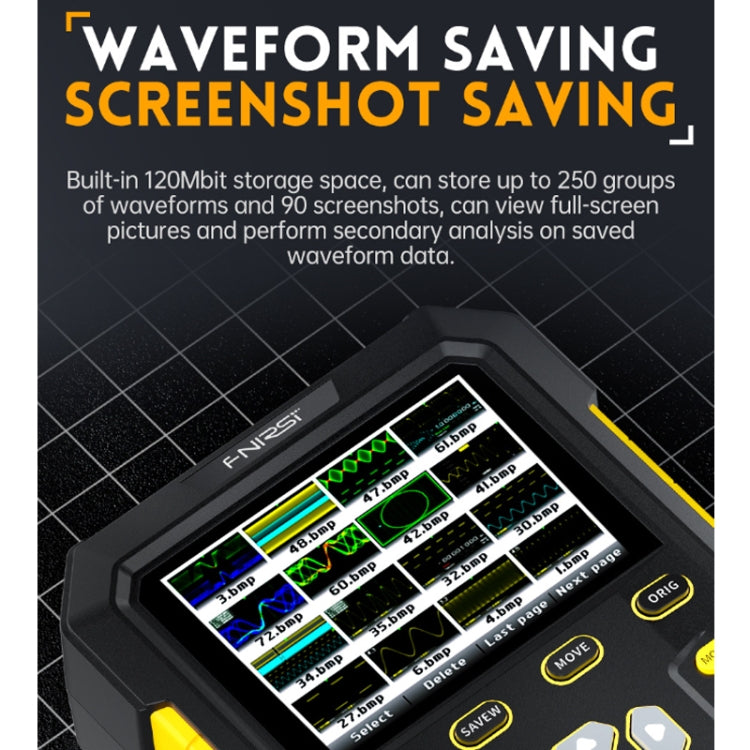 FNIRSI 2 In 1 Small Handheld Fluorescence Digital Dual-Channel Oscilloscope, US Plug(Yellow) - free shipping - PMC TechLife - Order now!