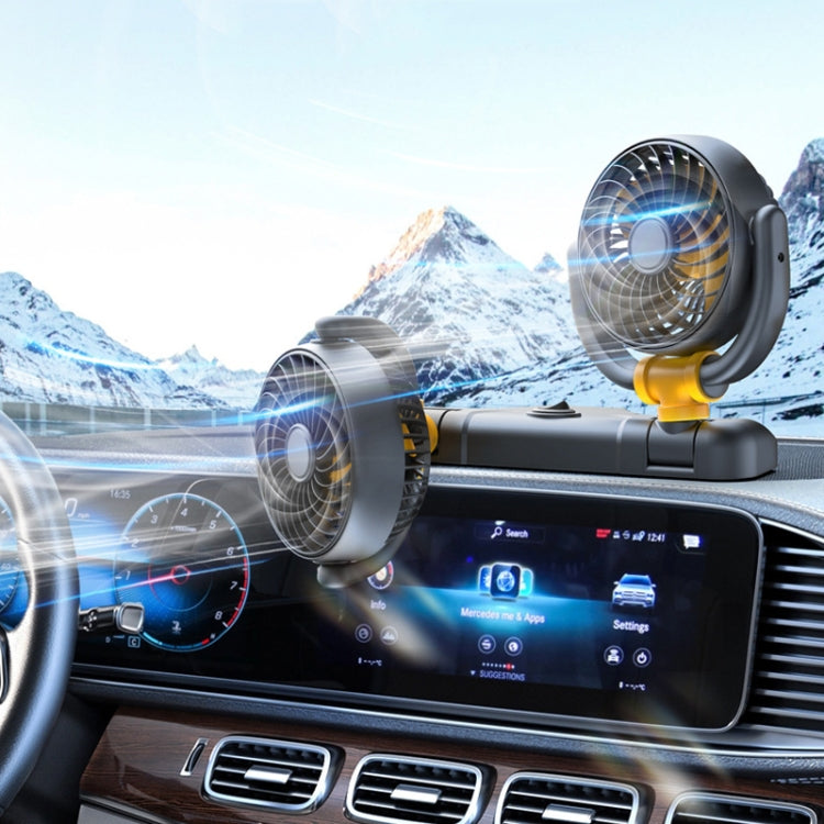 SUITU Car Foldable Cooling Fan Automobile Summer Temperature Reduction Fan, Model: Single 5V USB Energized - Heating & Fans by SUITU | Online Shopping South Africa | PMC TechLife | Buy Now Pay Later Mobicred