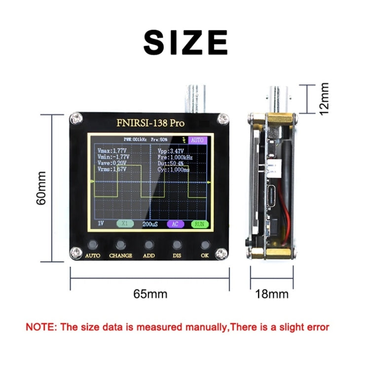 FNIRSI Handheld Small Teaching Maintenance Digital Oscilloscope, Specification: Standard Without Battery - Other Tester Tool by FNIRSI | Online Shopping South Africa | PMC Jewellery | Buy Now Pay Later Mobicred