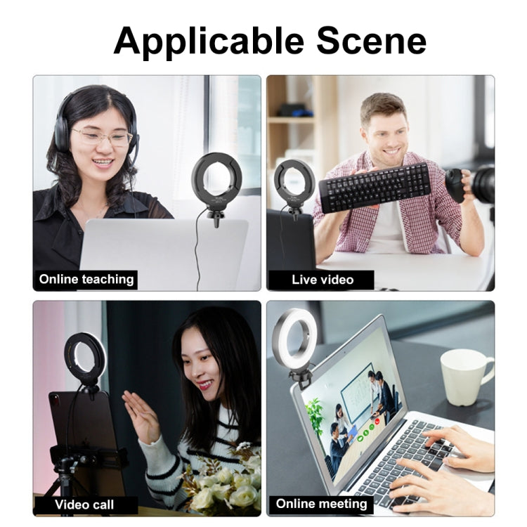 YRing48 4-Inch 48LEDs Laptop Camera Video Conference Live Beauty Ring Fill Light, Spec: Clip Set - free shipping - PMC TechLife - Order now!