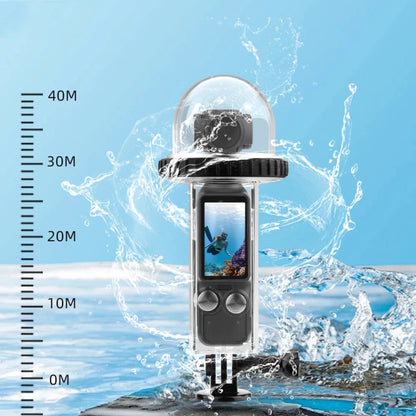 For DJI Osmo Pocket 3 BRDRC 40m Depth Waterproof Case Diving Housing Cover(Transparent Handle) - Case & Bags by BRDRC | Online Shopping South Africa | PMC Jewellery | Buy Now Pay Later Mobicred