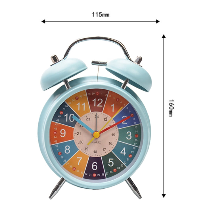 4 inch Early Learning Dual Ring Round Alarm Clock Student Bedside Metal Alarm Bell(White) - Novelty Clock by PMc TechLife | Online Shopping South Africa | PMc TechLife | Buy Now Pay Later Mobicred