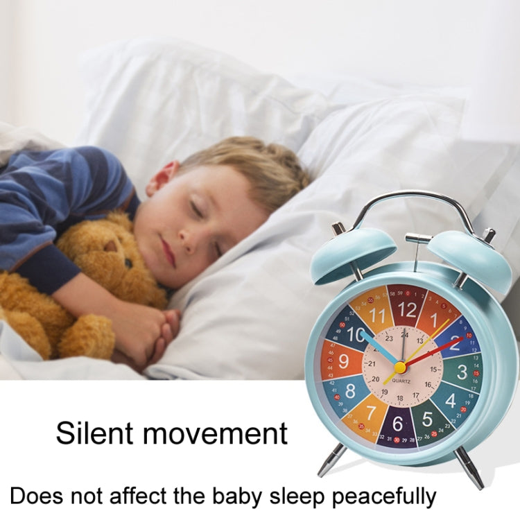 4 inch Early Learning Dual Ring Round Alarm Clock Student Bedside Metal Alarm Bell(White) - Novelty Clock by PMc TechLife | Online Shopping South Africa | PMc TechLife | Buy Now Pay Later Mobicred