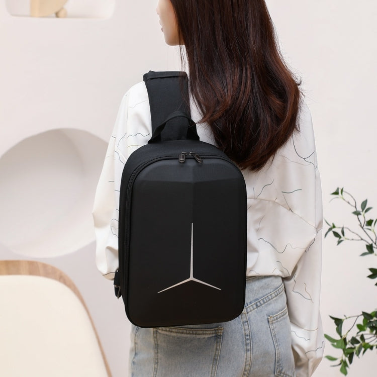 For DJI Mini 4 Pro Drone Chest Bag Backpack Crossbody Bag Storage Box(Black) - Carry Cases & Bags by PMC TechLife | Online Shopping South Africa | PMC TechLife | Buy Now Pay Later Mobicred