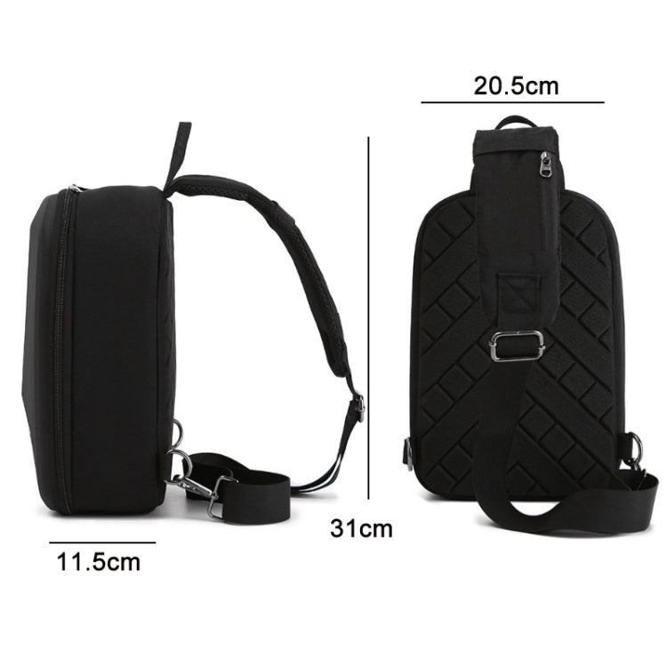 For DJI Mini 4 Pro Drone Chest Bag Backpack Crossbody Bag Storage Box(Black) - Backpacks & Bags by PMC Jewellery | Online Shopping South Africa | PMC Jewellery