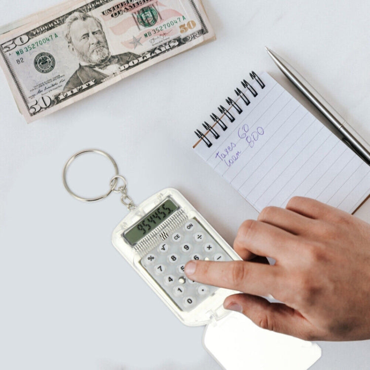 Flip Top Portable Mini Calculator Student Exam Office Calculator(White) - Calculator by PMc TechLife | Online Shopping South Africa | PMc TechLife | Buy Now Pay Later Mobicred