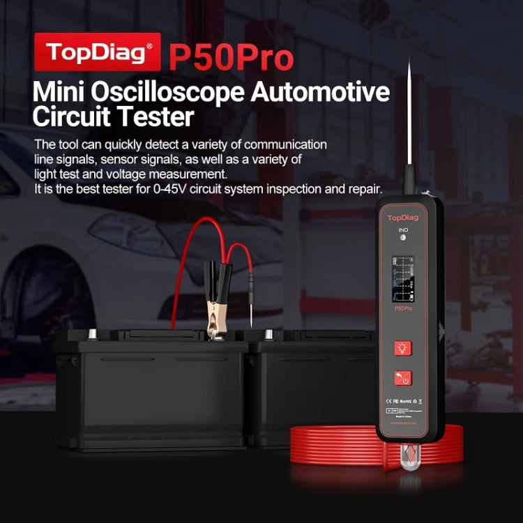 JDiag Mini Circuit Tester AC/DC Detection Multi-function Oscilloscope(P50 Pro) - Electronic Test by JDiag | Online Shopping South Africa | PMC Jewellery | Buy Now Pay Later Mobicred