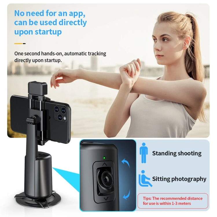 Pixel A200  Auto Tracking Gimbal Stabilizer 360 Degree Rotation Selfie Stick With Fill Light Set 1 - Handheld Gimbals by Pixel | Online Shopping South Africa | PMC Jewellery | Buy Now Pay Later Mobicred