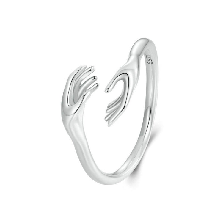 S925 Sterling Silver Guard Open Adjustable Ring(SCR1003-E) - Rings by PMC Jewellery | Online Shopping South Africa | PMC Jewellery