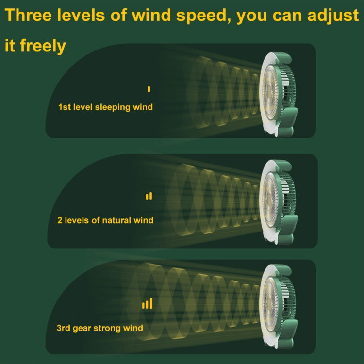 F11 USB Charging Cool Marquee Desktop Portable Fan(Mint Green) - Electric Fans by PMC TechLife | Online Shopping South Africa | PMC TechLife | Buy Now Pay Later Mobicred