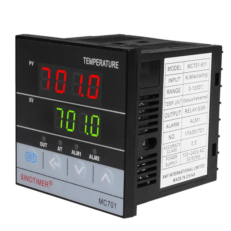 SINOTIMER MC701 Universal Input Short Case PID Intelligent Temperature Controller Meter Heating Cooling Relay SSR Solid State Output - free shipping - PMC TechLife - Order now!