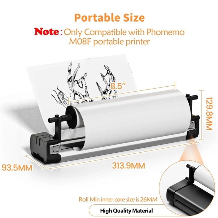 Phomemo M08F Printer Holder For Letter Rolls Thermal Paper - Printer Accessories by Phomemo | Online Shopping South Africa | PMC Jewellery | Buy Now Pay Later Mobicred