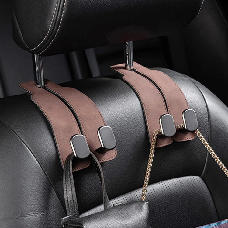 Car Seat Mack Multifunctional Metal Hook Mobile Phone Holder, Style: No Mark(Brown) - Auto Fastener & Clips by PMC TechLife | Online Shopping South Africa | PMC TechLife | Buy Now Pay Later Mobicred