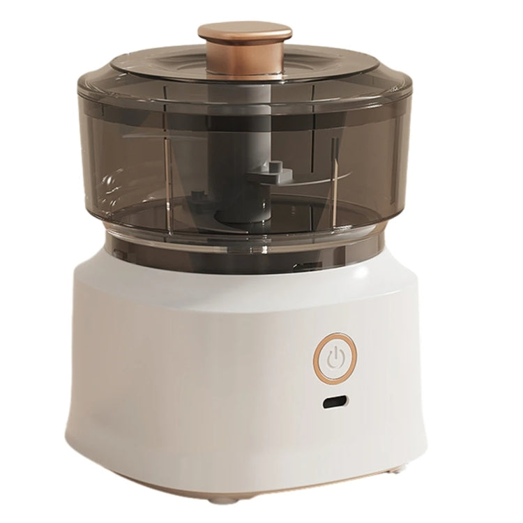 JRQ-01 Home Wireless Electric Meat Grinder Kitchen Garlic Pounder, Size: Electroplated Double-click(White) - free shipping - PMC TechLife - Order now!