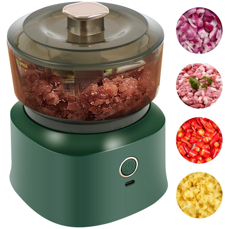JRQ-01 Home Wireless Electric Meat Grinder Kitchen Garlic Pounder, Size: Long-press(Green) - Stirrer & Squeezer by PMC TechLife | Online Shopping South Africa | PMC TechLife | Buy Now Pay Later Mobicred