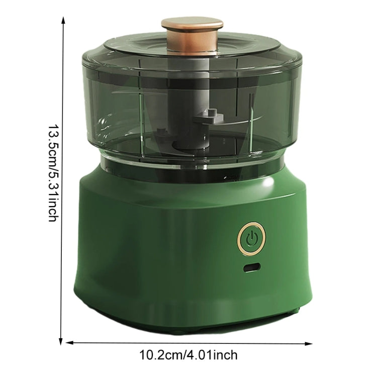 JRQ-01 Home Wireless Electric Meat Grinder Kitchen Garlic Pounder, Size: Electroplated Double-click(White) - free shipping - PMC TechLife - Order now!