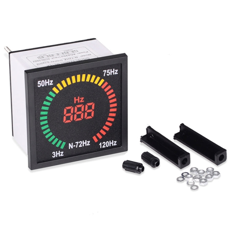 SINOTIMER N-72HZ AC Frequency Signal Indicator Square Turntable LED Digital Frequency Meter - Other Tester Tool by SINOTIMER | Online Shopping South Africa | PMC Jewellery | Buy Now Pay Later Mobicred