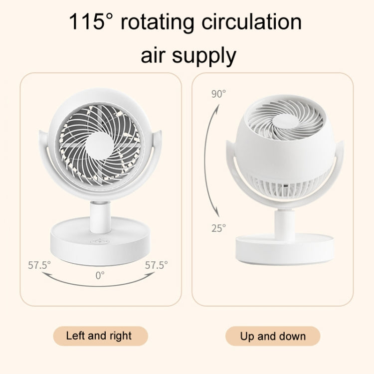 Desktop Air Circulation Fan Household Office Compact Mute Electrical Fan, Style: Battery Model - Electric Fans by PMC TechLife | Online Shopping South Africa | PMC TechLife | Buy Now Pay Later Mobicred
