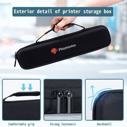 Phomemo Portable Storage Bag For M08F / P831 Printer(Black) - Printer Accessories by Phomemo | Online Shopping South Africa | PMC Jewellery | Buy Now Pay Later Mobicred