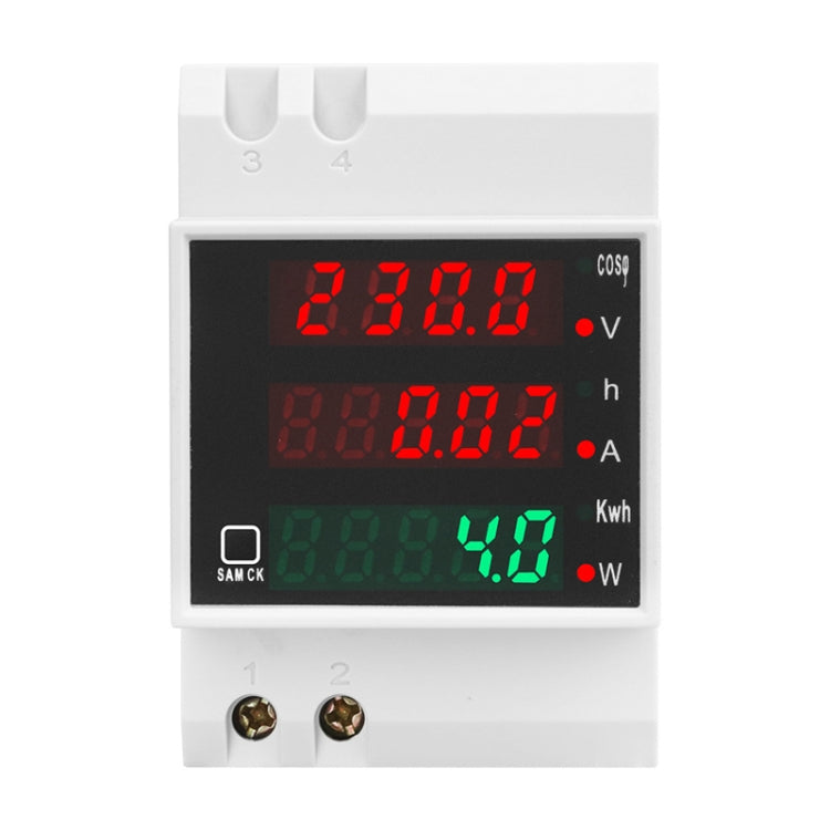SINOTIMER SDM004 Din Rail AC Voltage Current Time Power Electricity Multi-Function Detection Meter - free shipping - PMC TechLife - Order now!
