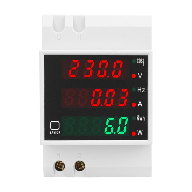 SINOTIMER SDM006 Din Rail AC Voltage Current Frequency Power Electricity Multi-Function Detection Meter - Current & Voltage Tester by SINOTIMER | Online Shopping South Africa | PMC TechLife | Buy Now Pay Later Mobicred