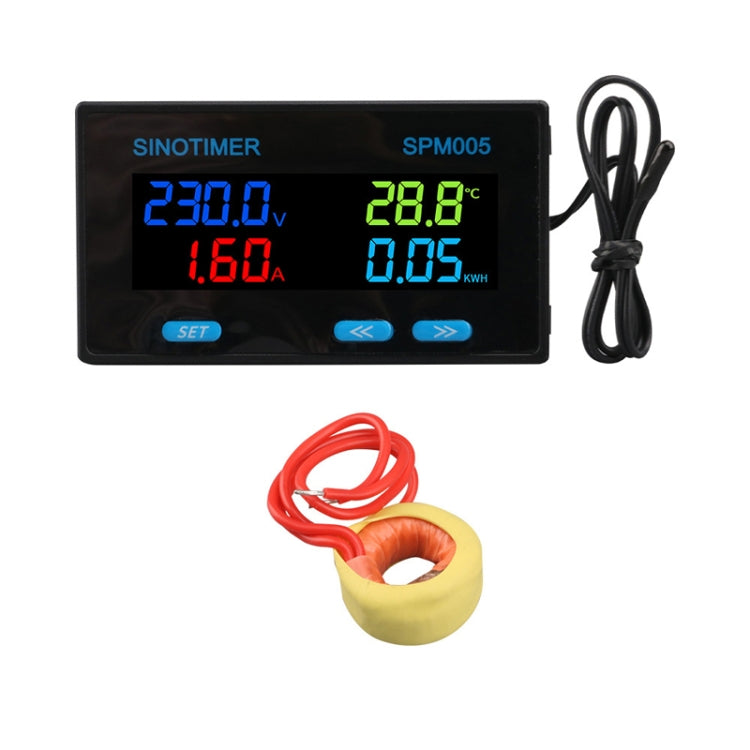 SINOTIMER SPM005 AC Digital Display Voltage Current Power Electricity Multifunctional Monitoring Meter, Specification: 20A - free shipping - PMC TechLife - Order now!