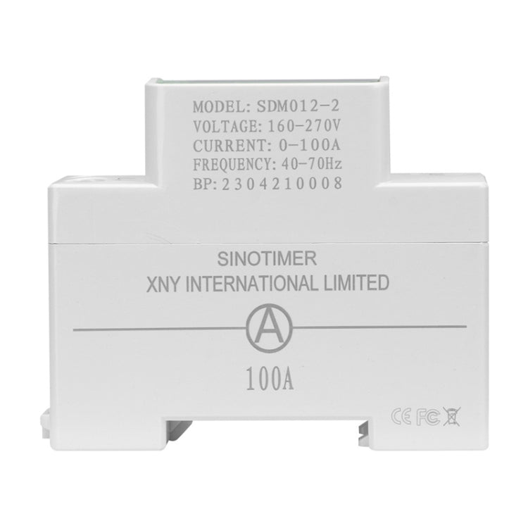 SINOTIMER DIN Rail AC Digital Display Current Voltage Power Electricity Multi-Function Tester, Model: SDM012-2 - Current & Voltage Tester by SINOTIMER | Online Shopping South Africa | PMC TechLife | Buy Now Pay Later Mobicred