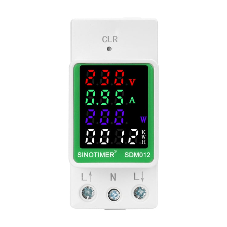 SINOTIMER DIN Rail AC Digital Display Current Voltage Power Electricity Multi-Function Tester, Model: SDM012-1 - Current & Voltage Tester by SINOTIMER | Online Shopping South Africa | PMC TechLife | Buy Now Pay Later Mobicred