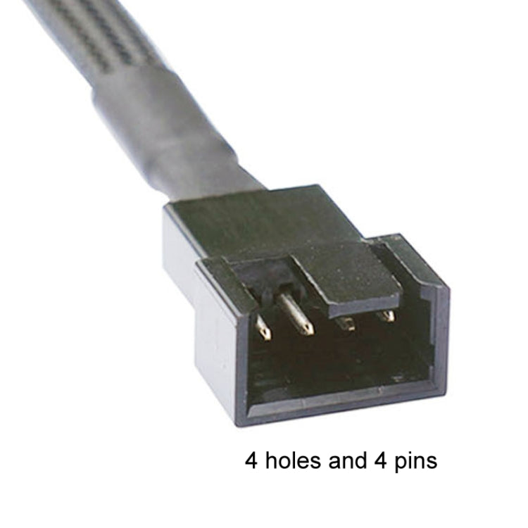0.27m Computer PWM Temperature Control Cooling Fan Extension Cable Chassis HUB Connector(1 In 1) - Others by PMC TechLife | Online Shopping South Africa | PMC TechLife