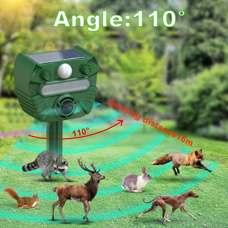 Outdoor Solar Animal Driving Device Ultrasonic Waterproof Infrared Sensor - Outdoor Insect Repellent by PMC TechLife | Online Shopping South Africa | PMC TechLife | Buy Now Pay Later Mobicred