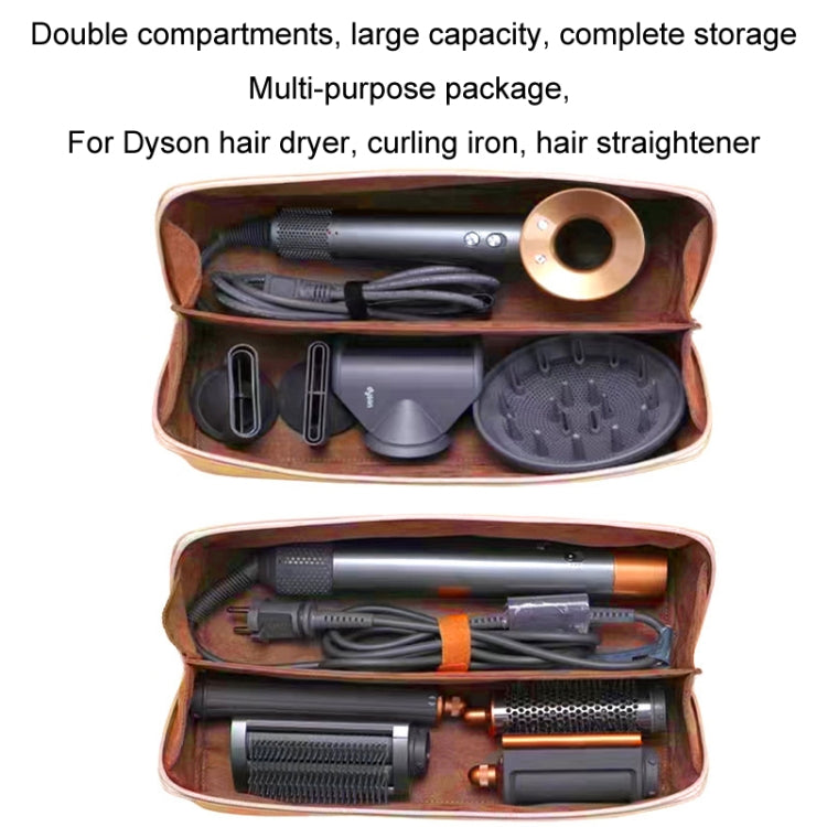 For Dyson Hair Dryer Curling Wand Portable Storage Bag, Color: Brown+Hair Dryer Rack - Dyson Accessories by PMC Jewellery | Online Shopping South Africa | PMC Jewellery