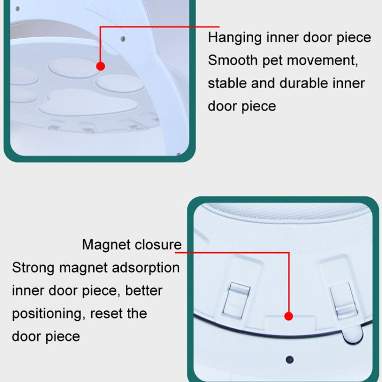 Pet Screen Door Two Way Access Magnetic Closing Cat Door Pet Products(Black) - Pet Screen Doors by PMC TechLife | Online Shopping South Africa | PMC TechLife | Buy Now Pay Later Mobicred