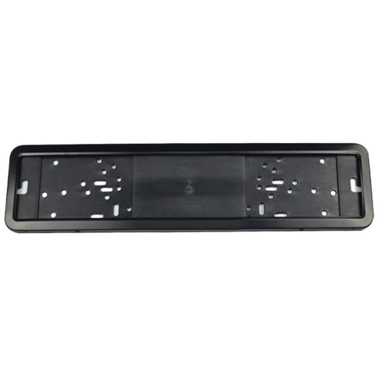 European/Russian/Ukrainian Stainless Steel License Plate Frame(Spray Black) - License Plate Covers & Frames by PMC TechLife | Online Shopping South Africa | PMC TechLife | Buy Now Pay Later Mobicred