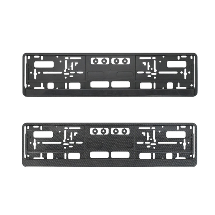 European Standard Single-strip Plastic License Plate Frame, Specification: Carbon Pattern - License Plate Covers & Frames by PMC TechLife | Online Shopping South Africa | PMC TechLife | Buy Now Pay Later Mobicred
