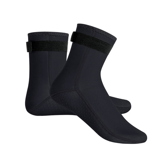 3mm Waterproof Long Beach Diving Socks Warm Non-slip Snorkeling Socks, Size: S(Black) - Swimming Fins & Diving Shoes by PMC Jewellery | Online Shopping South Africa | PMC Jewellery | Buy Now Pay Later Mobicred