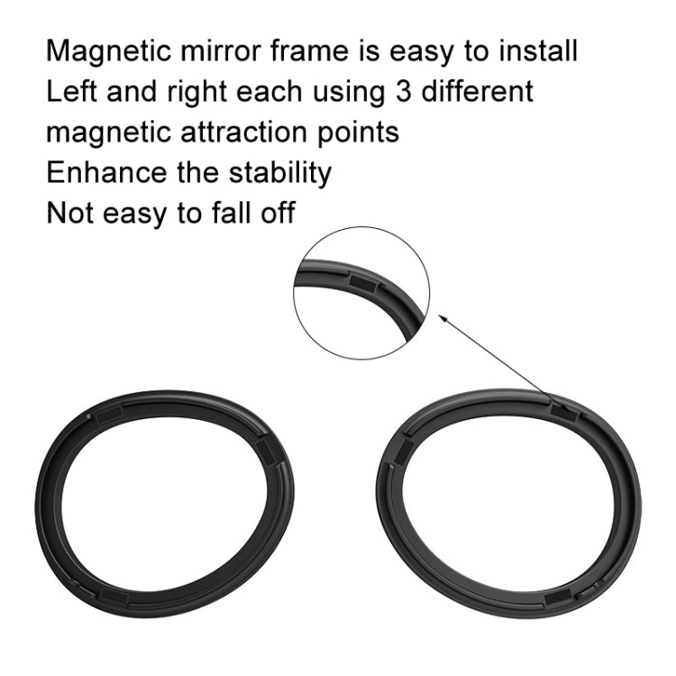 For Apple Vision Pro Magnetic Frame VR Glasses Smart Accessories, Style: 1.61 Refractive Index Frame+300 Degree Lens - VR Accessories by PMC TechLife | Online Shopping South Africa | PMC TechLife | Buy Now Pay Later Mobicred