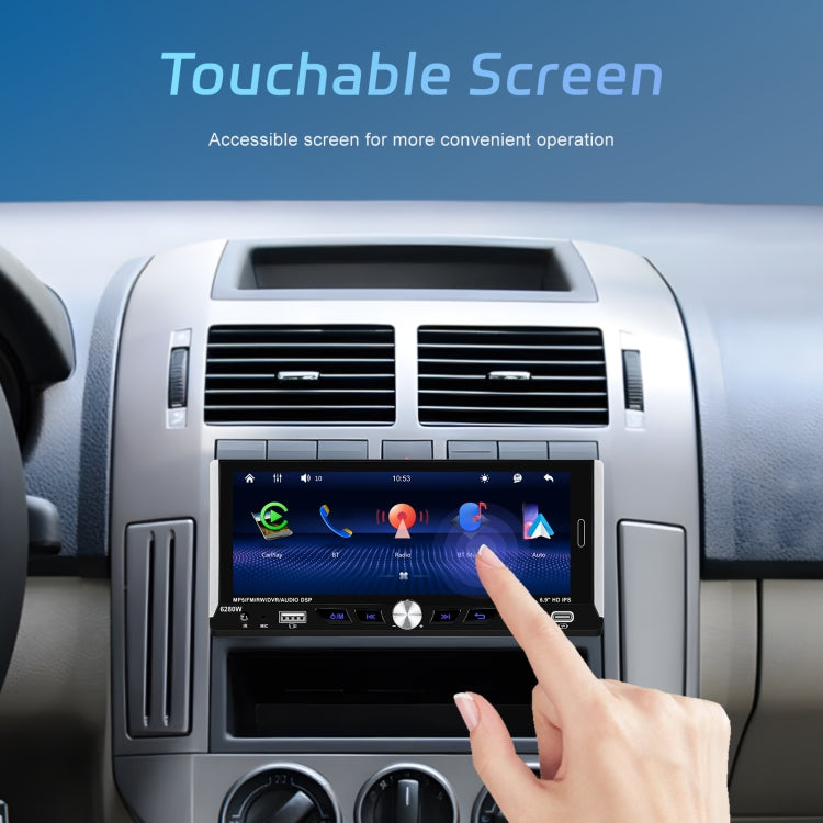 Single Spindle 6.9 inch MP5 With Knob Player Carplay Function Car MP4 Backup Camera, Specification: Standard+AHD Camera - free shipping - PMC TechLife - Order now!