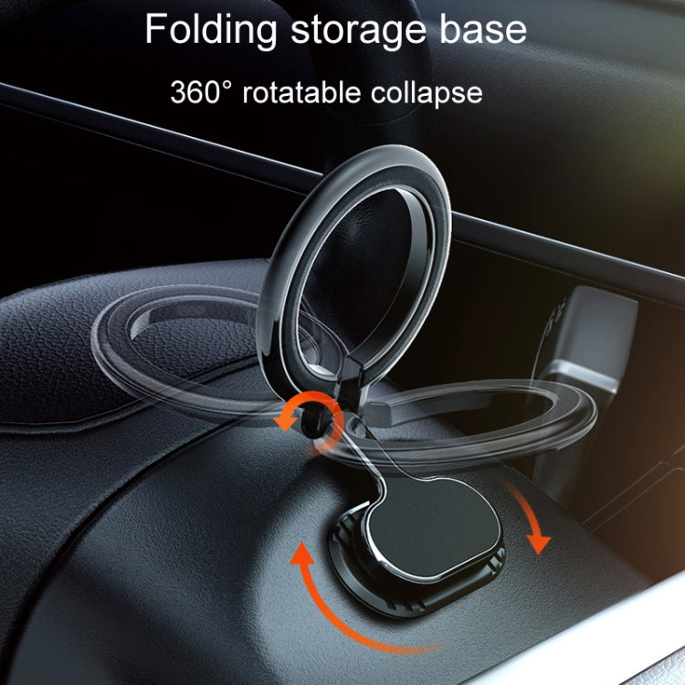 D21 Magnetic Folding Car Phone Holder Rotatable Steering Wheel Stick-On Navigation Stand - free shipping - PMC TechLife - Order now!